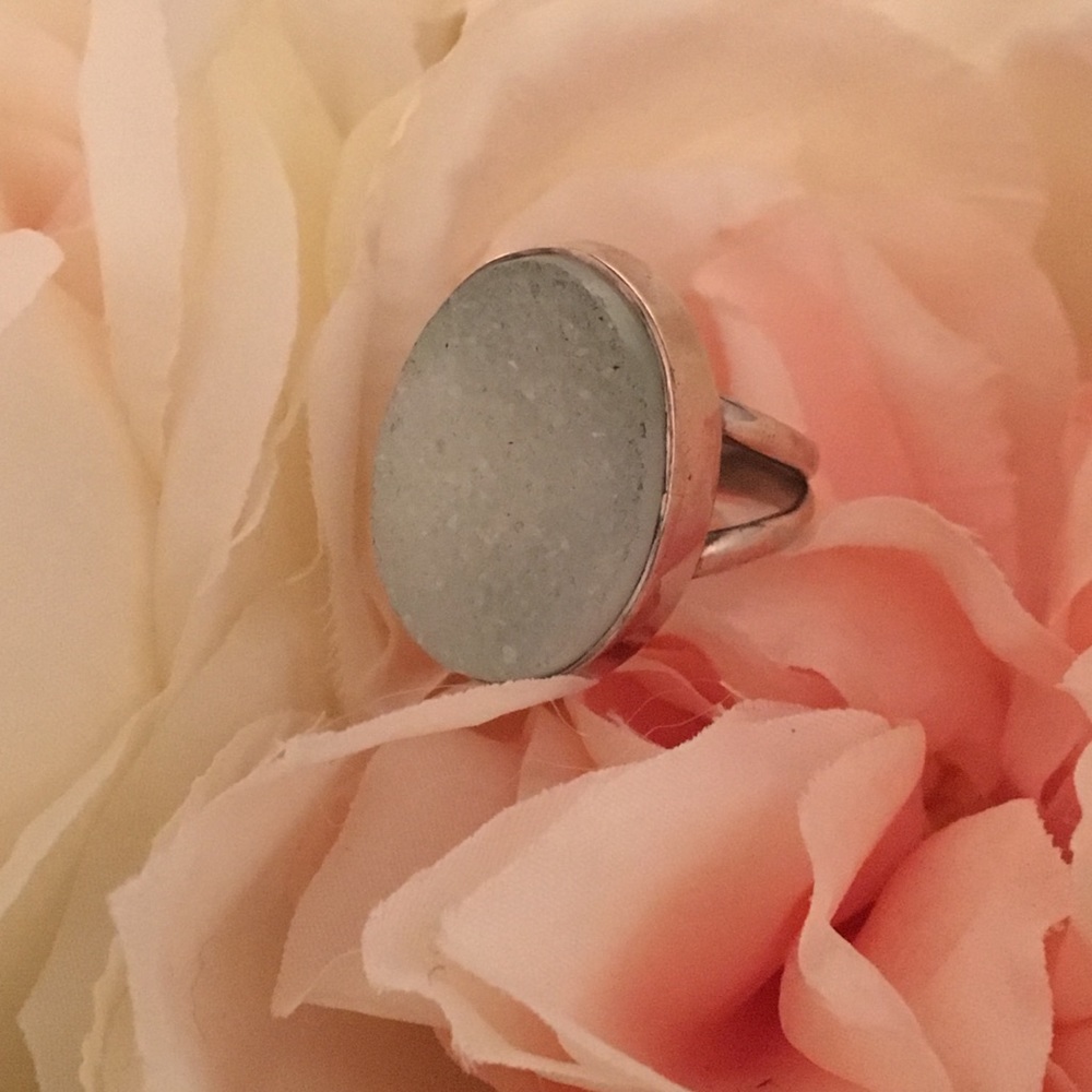 Chalcedony Silver Ring
